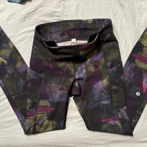 Lululemon Athletica Dark Multicolor Leggings